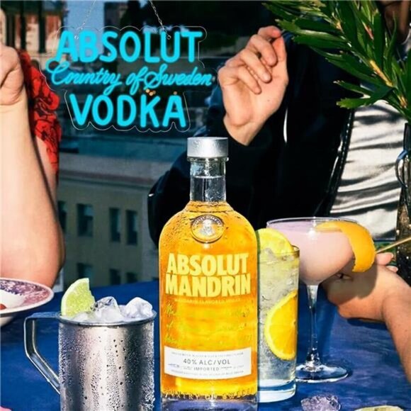 Absolut Vodka Drink Logo Neon Sign Bar Pub Man Cave Party Led Light Garage NEW - Picture 3 of 6